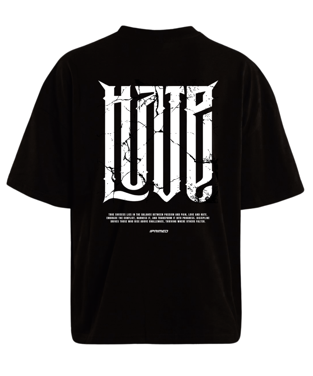 HATE&LOVE HEAVY OVERSIZED SHIRT