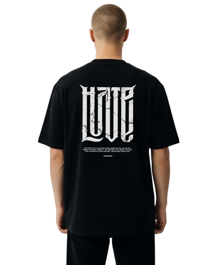 HATE&LOVE HEAVY OVERSIZED SHIRT