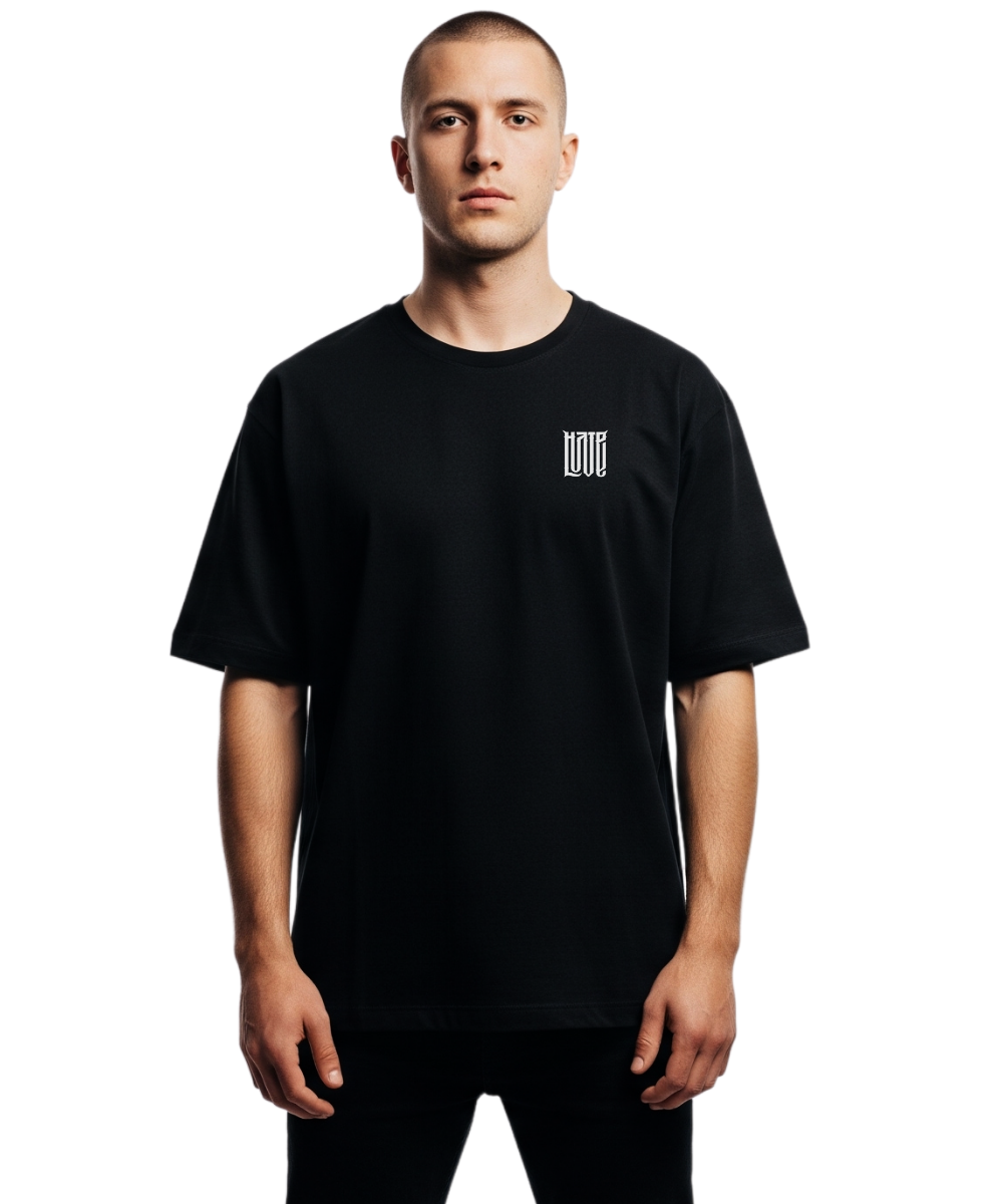HATE&LOVE HEAVY OVERSIZED SHIRT
