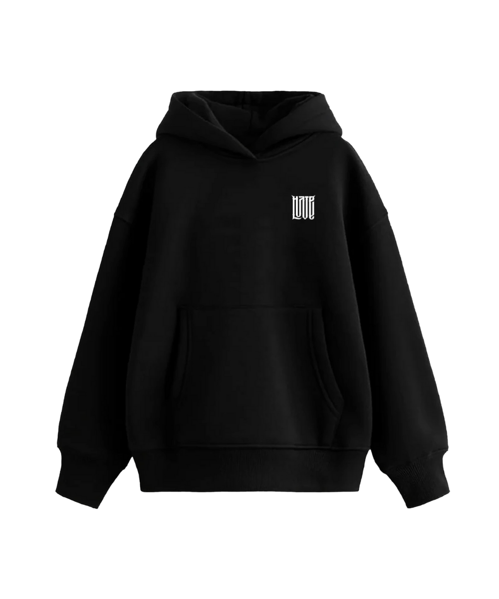 HATE & LOVE HOODIE OVERSIZED
