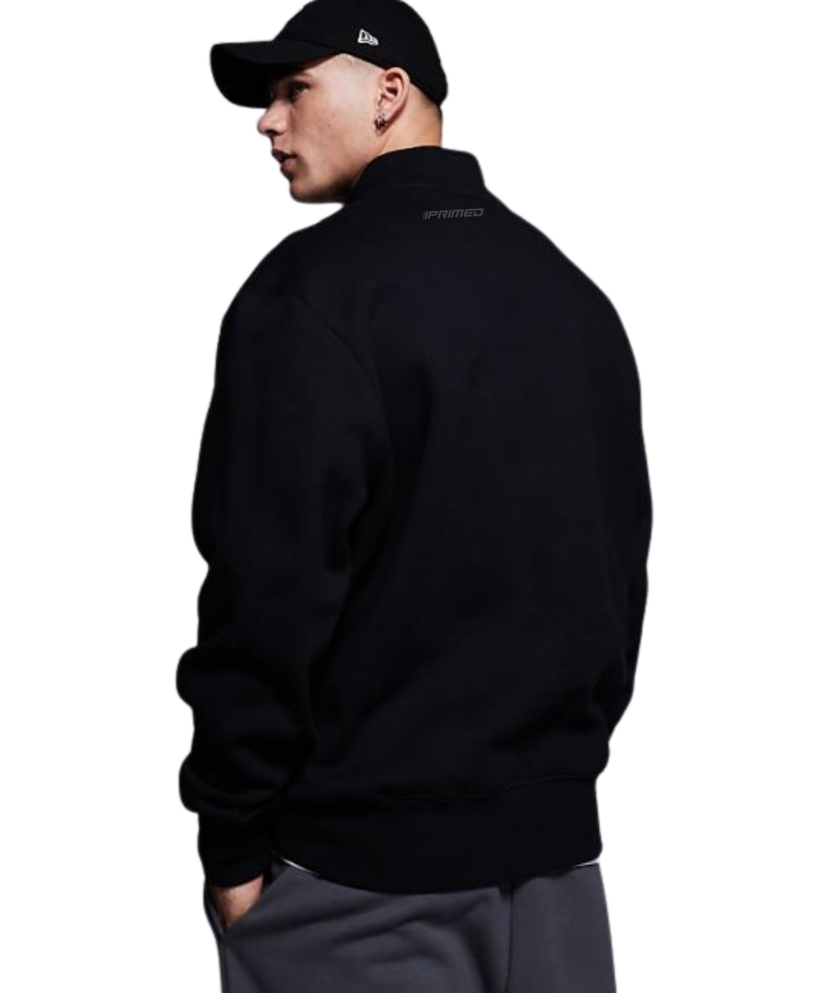 PRIMED ZIP-SWEATSHIRT DARK